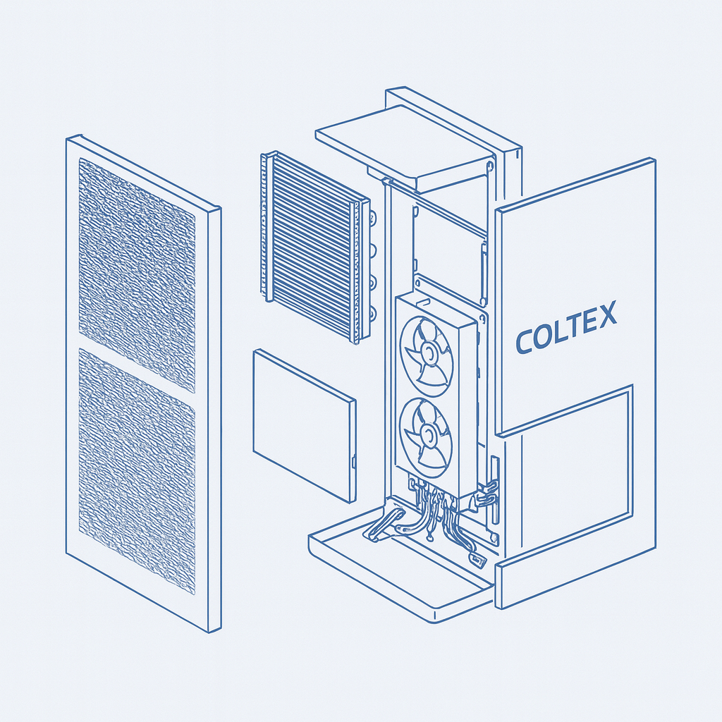 A cutaway view can explain what specs never will: where failures really start. In industrial cabinet cooling, the big outcome is decided by small design details. Most people evaluate a cabinet AC by: