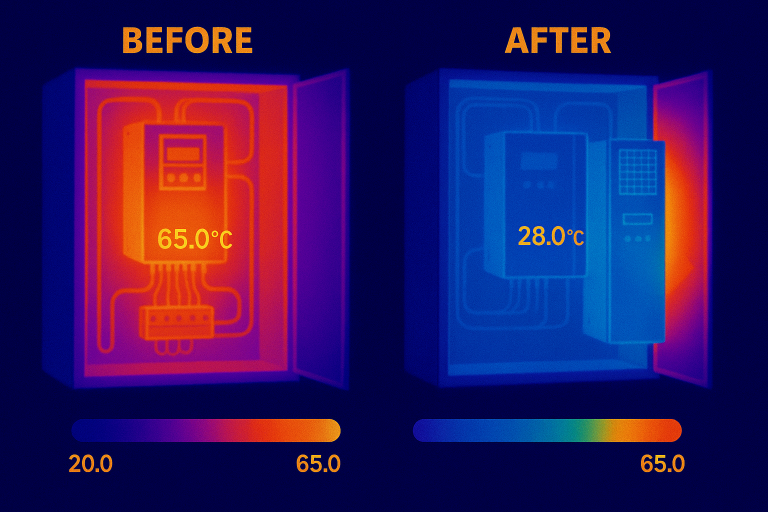Power Cabinet Air Conditioner Selection Guide (600W–30kW, IP56, -40°C to 50°C)