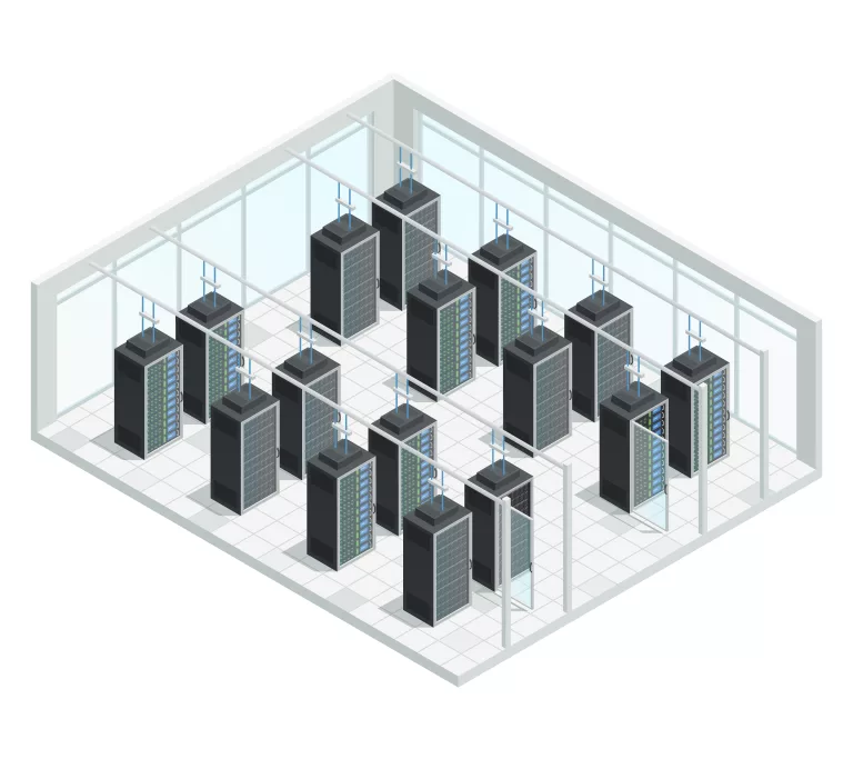 Datacenter Server Room Interior